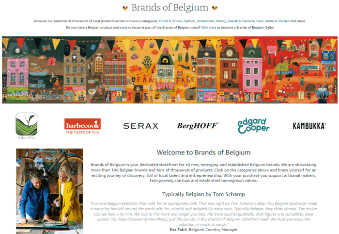 Brands Of Belgium selling on Amazon